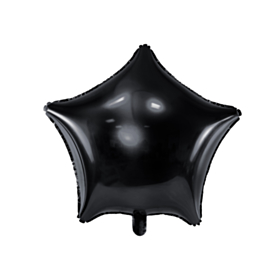 Stjerne Folieballon Sort