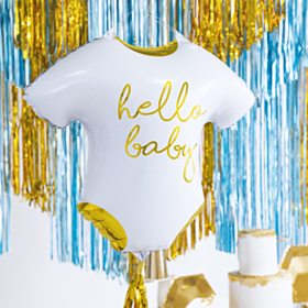 Bodystocking Hello Baby Folieballon