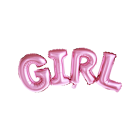 Girl Folieballon Pink