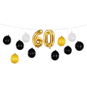 60 Års Ballonguirlande