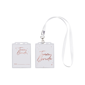 Team Bride Keyhanger Badges