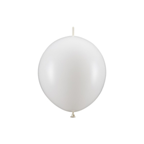 Linking Balloner Metallisk Hvid 28 cm