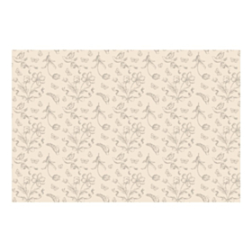 Blomster Engangsdug Beige