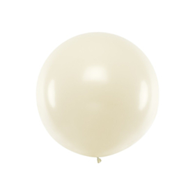 Stor Rund Ballon Metallisk Perle