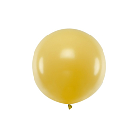Stor Rund Ballon Metallisk Guld