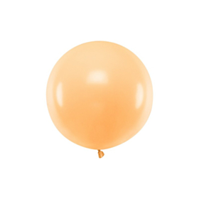 Stor Rund Ballon Lys Fersken