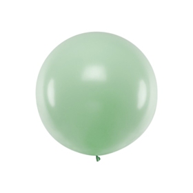 Stor Rund Ballon Pastel Pistachio