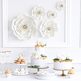 Papirsblomster Hvid