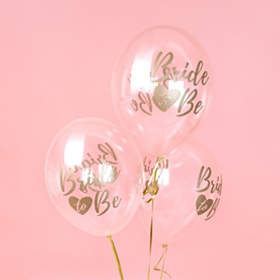 Bride To Be Balloner Guld/Klar