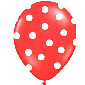 Røde Prikkede Balloner