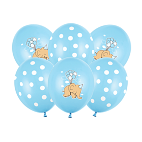 Elefant Balloner Lyseblå