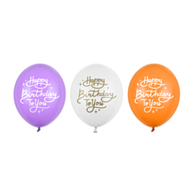 Happy Birthday To You Ballon Mix