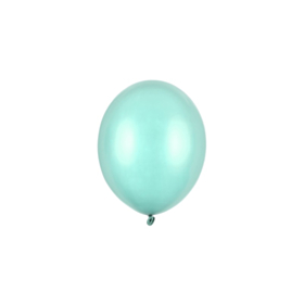 Små Balloner Metallic Mint Green