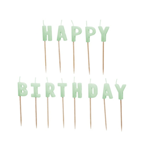 Happy Birthday Kagelys Grøn