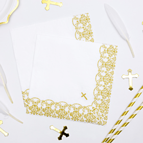Konfirmation Servietter Guld
