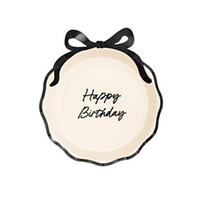 Happy Birthday Sløjfe Tallerkener