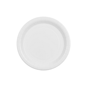 Paptallerkener Hvid