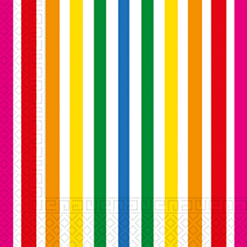 Stribede Servietter Multi