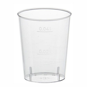 Plastik Snapsglas