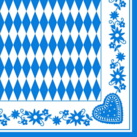 Bayersk Mønstrede Servietter
