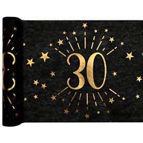 30 Års Bordløber Guld/Sort