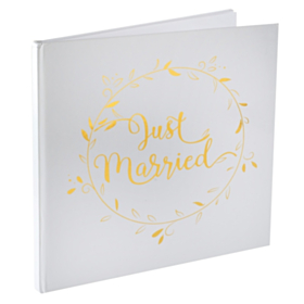 Just Married Gæstebog Guld