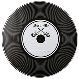 50's Rock Blues Vinyl Dækkeservietter