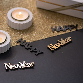 Happy New Year Træ Konfetti