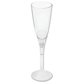 Flute Plast Champagneglas Transparent