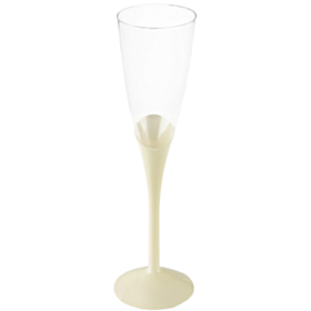 Flute Plast Champagneglas Elfenben