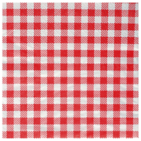 Ternede Picnic Middagsservietter Rød