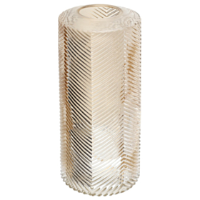 Geometrisk Glasvase Guld