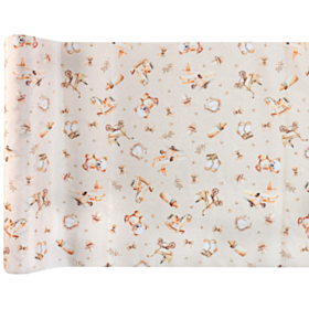 Bamsemotiv Bordløber Beige