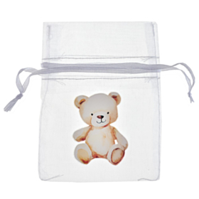 Little Teddy Organza Pose Elfenben