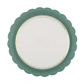 Delicious Paptallerkener Celadongrøn