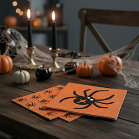 Halloween Edderkop Servietter