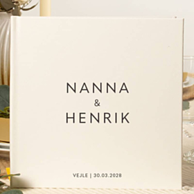 Personaliseret Gæstebog Kunstlæder
