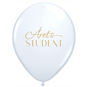 Årets Student Balloner Hvid