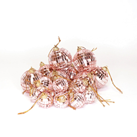 Diskokugler Rosaguld 3-5 cm