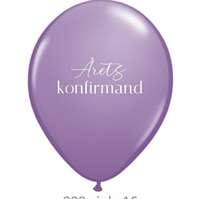 Årets Konfirmand Balloner Lilla