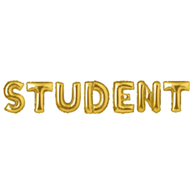 Student Folieballoner Guld