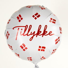 Tillykke Dannebrog Folieballon