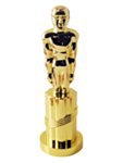 Plastik Statue Guld