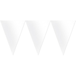 Hvid Papir Flag Guirlande