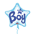 Baby Boy Stjerne Folieballon