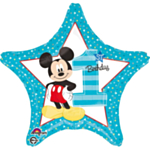 Mickey Mouse® 1 Års Fødselsdag Folieballon