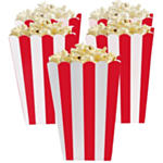 Rød Stribede Popcorn Bægre