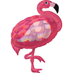 Holografisk Flamingo Folie Ballon