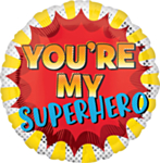 Rund You're My Superhero Folieballon