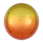 Orbz Folieballon Ombre Gul/Orange